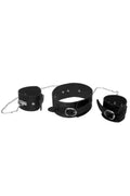 Plush Handcuffs and Collar with Chain Kit