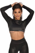 Cropped Dominatrix com Manga