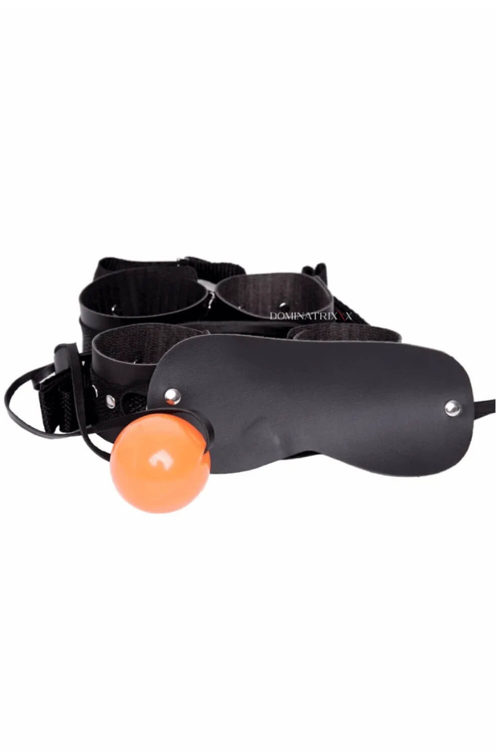 Kit Bondage Algemas, Tornozeleiras, Venda e Mordaça