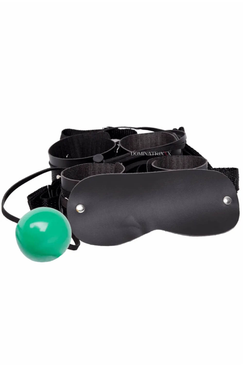 Kit Bondage Algemas, Tornozeleiras, Venda e Mordaça