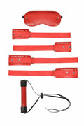 Complete Bondage Kit - Handcuffs, Ankle Cuffs, Mask, and Gag